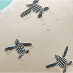 Scurrying Sea Turtles Pillow