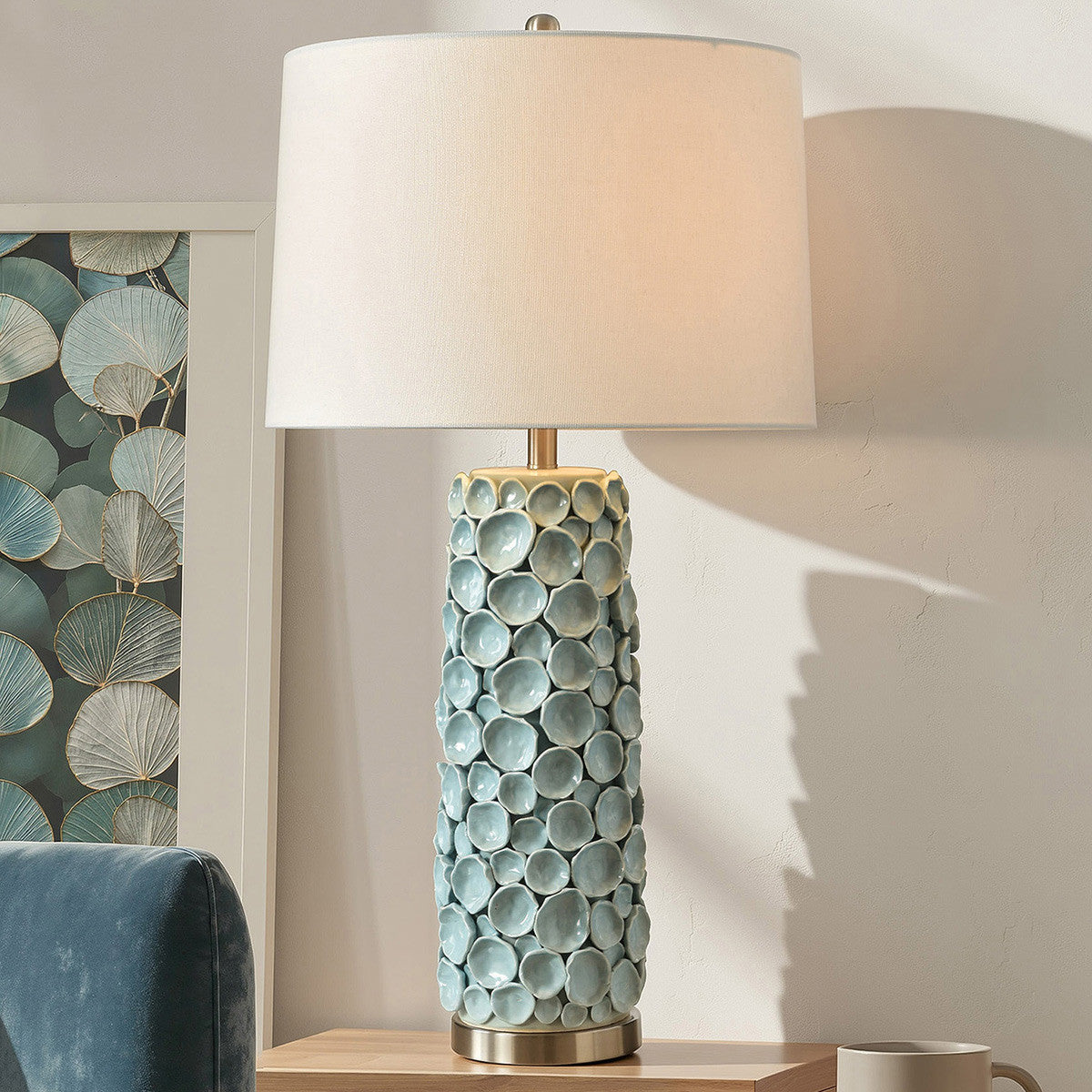 Cerulean Shells Table Lamp