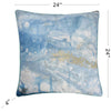 Abstract Ocean Linen Pillow - Square