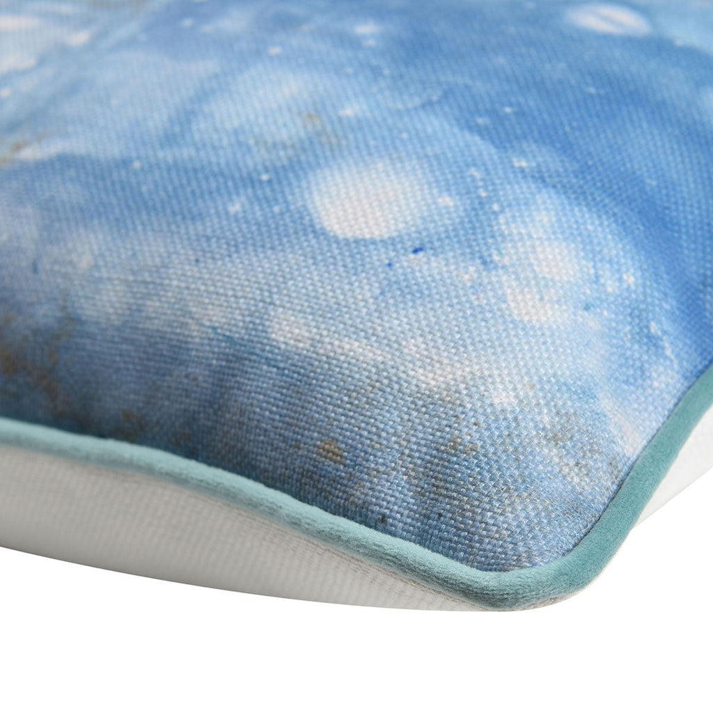 Abstract Ocean Linen Pillow - Rectangular
