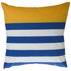 Yacht Club Pillow - Blue & Yellow