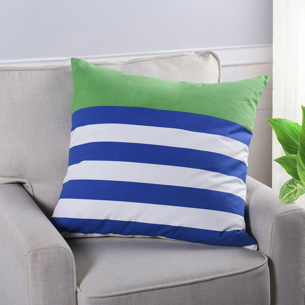 Yacht Club Pillow - Blue & Green