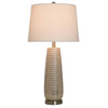 Gloss Dimple Ceramic Table Lamp - Cream
