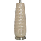 Gloss Dimple Ceramic Table Lamp - Cream