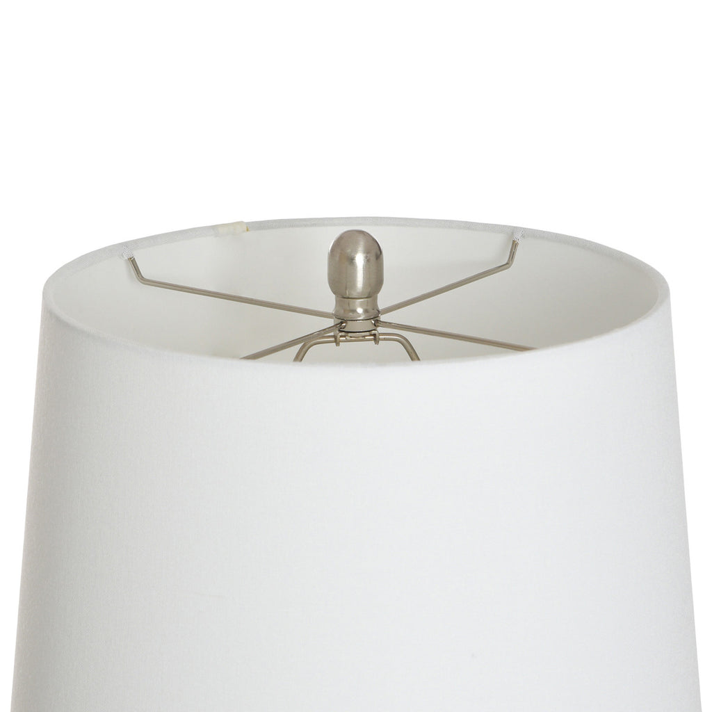 Gloss Dimple Ceramic Table Lamp - Cream