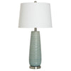 Gloss Dimple Ceramic Table Lamp - Sage