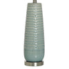 Gloss Dimple Ceramic Table Lamp - Sage