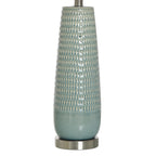 Gloss Dimple Ceramic Table Lamp - Sage