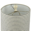 Blue Anchor Table Lamp with Striped Shade