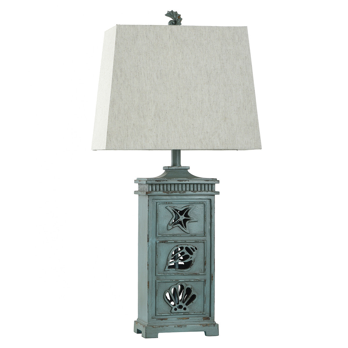 Coastal Shells Table Lamp with Nightlight