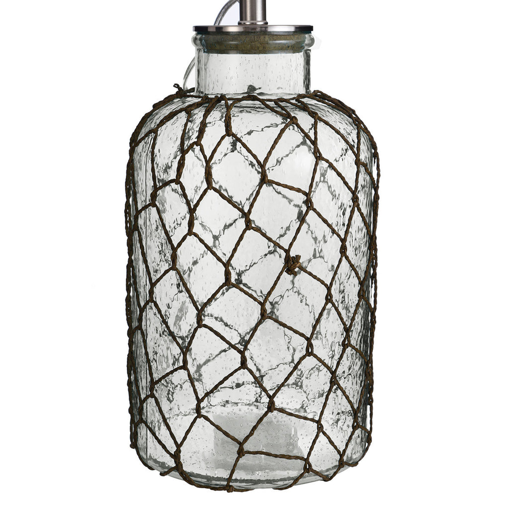Clear Sea Glass Table Lamp - CLEARANCE