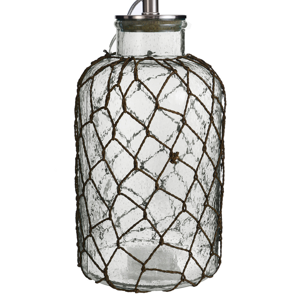 Clear Sea Glass Table Lamp - CLEARANCE