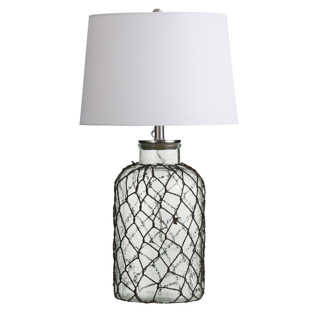 Clear Sea Glass Table Lamp - CLEARANCE