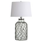 Clear Sea Glass Table Lamp - CLEARANCE