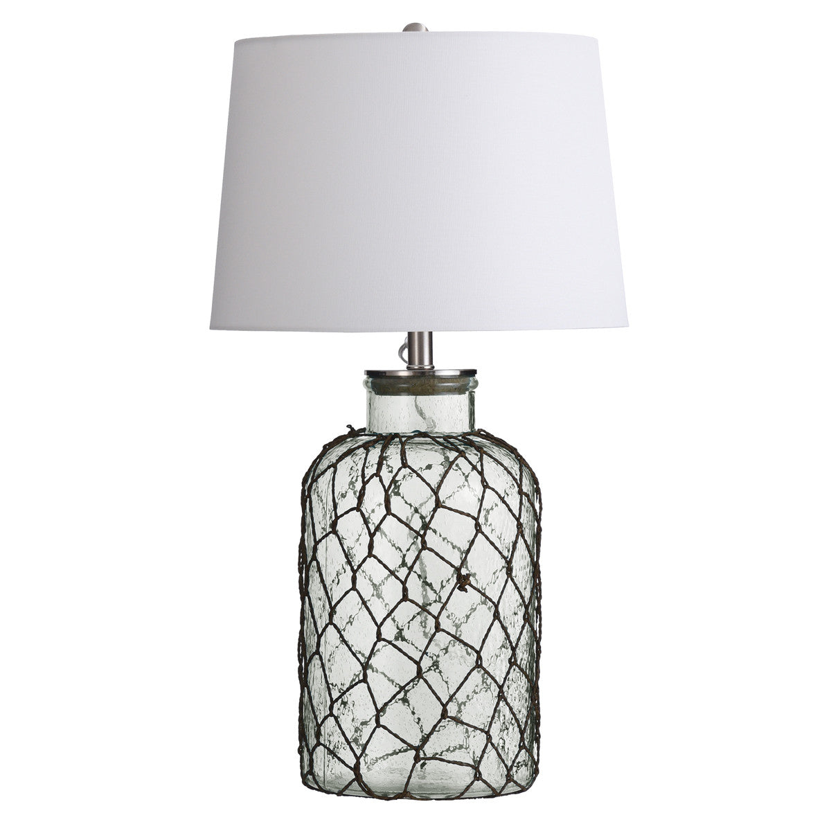 Clear Sea Glass Table Lamp - CLEARANCE