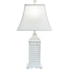 White Shell Shutter Table Lamp