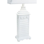 White Shell Shutter Table Lamp