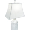 White Shell Shutter Table Lamp