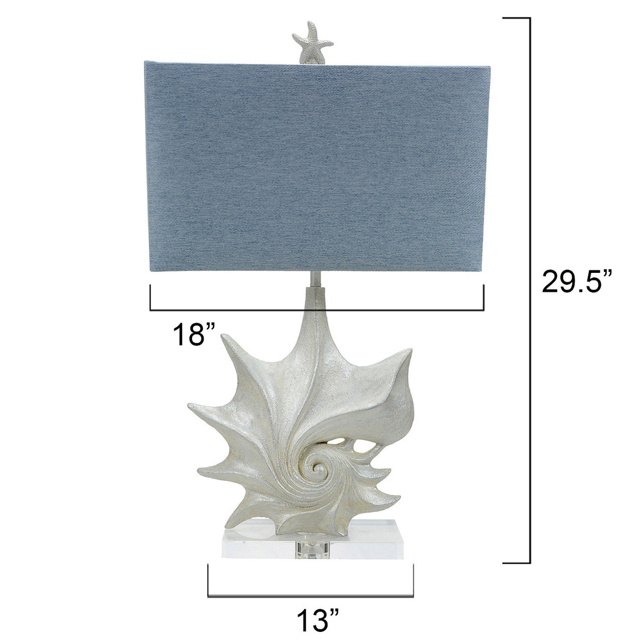 Swirling Seashell Table Lamp