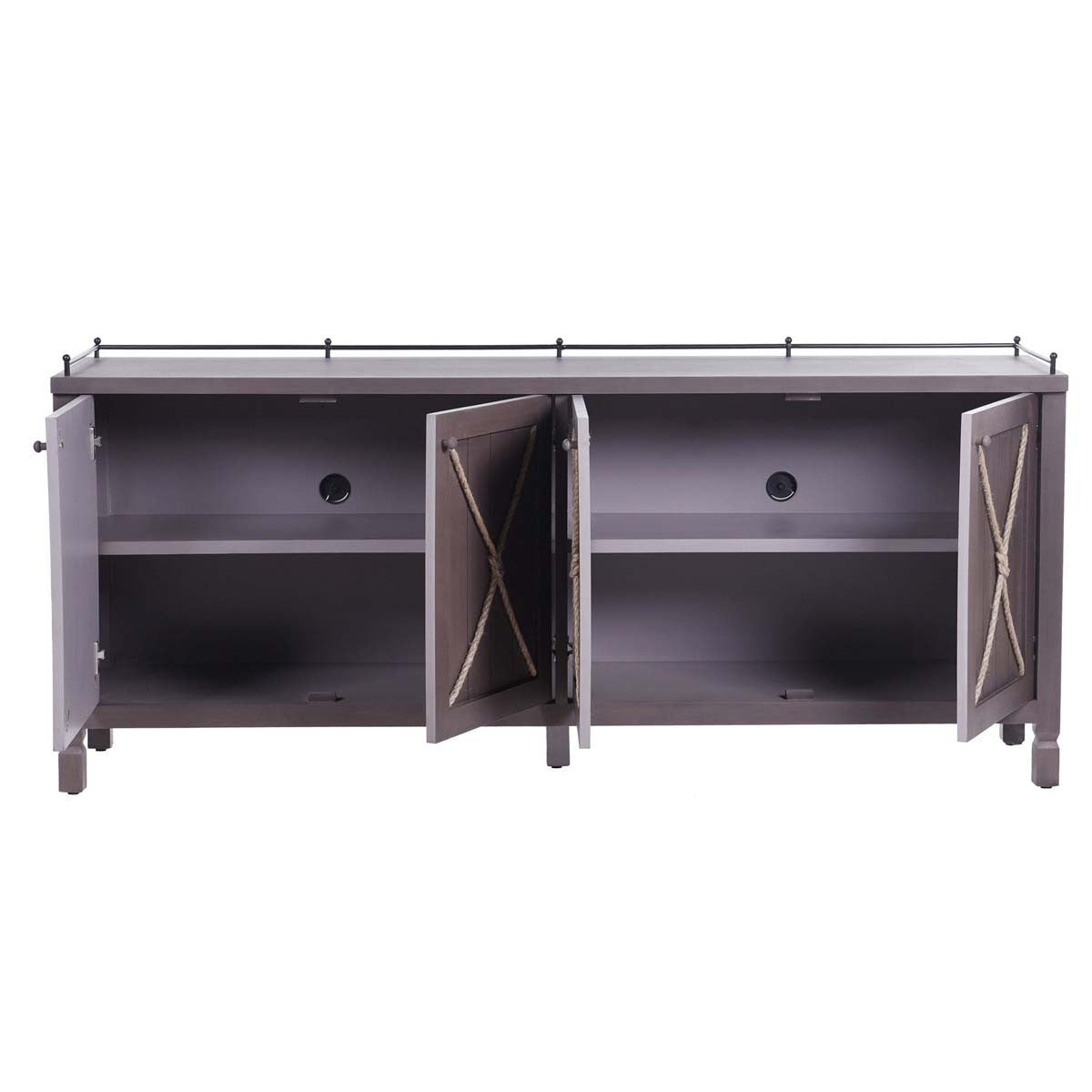 Knotted Rope Four Paneled Sideboard