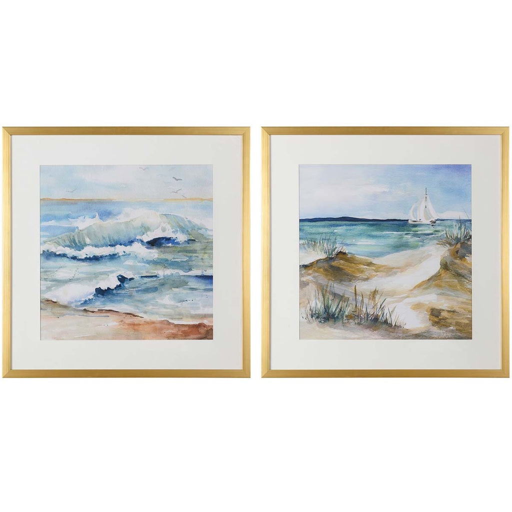 Colorful Waves Wall Art - Set of 2