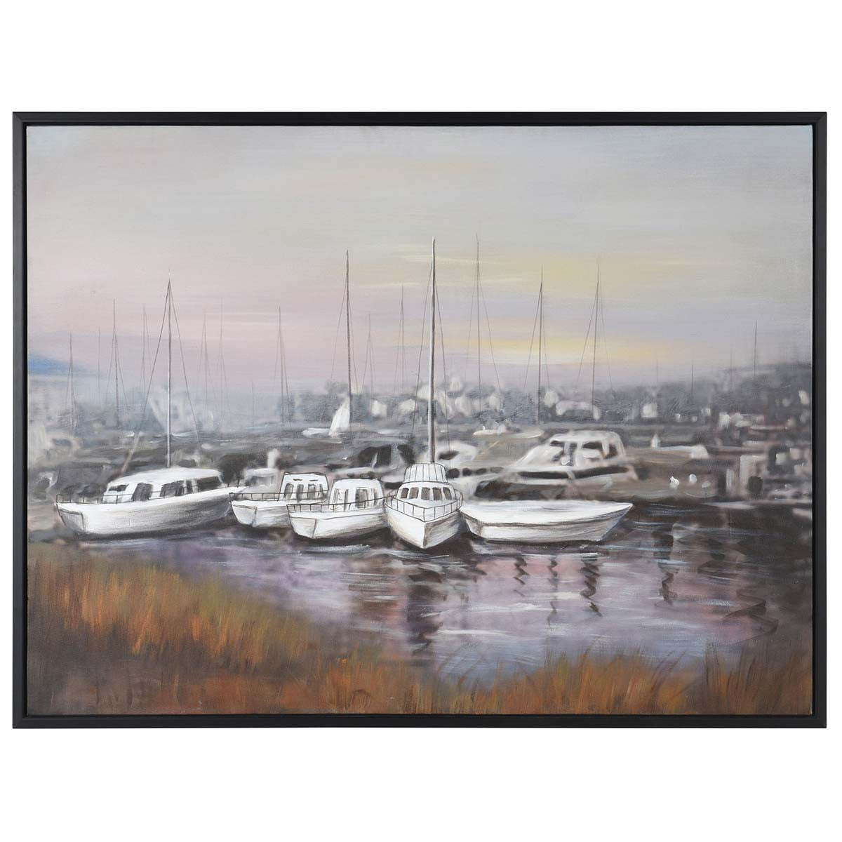 Overcast Harbors Wall Art