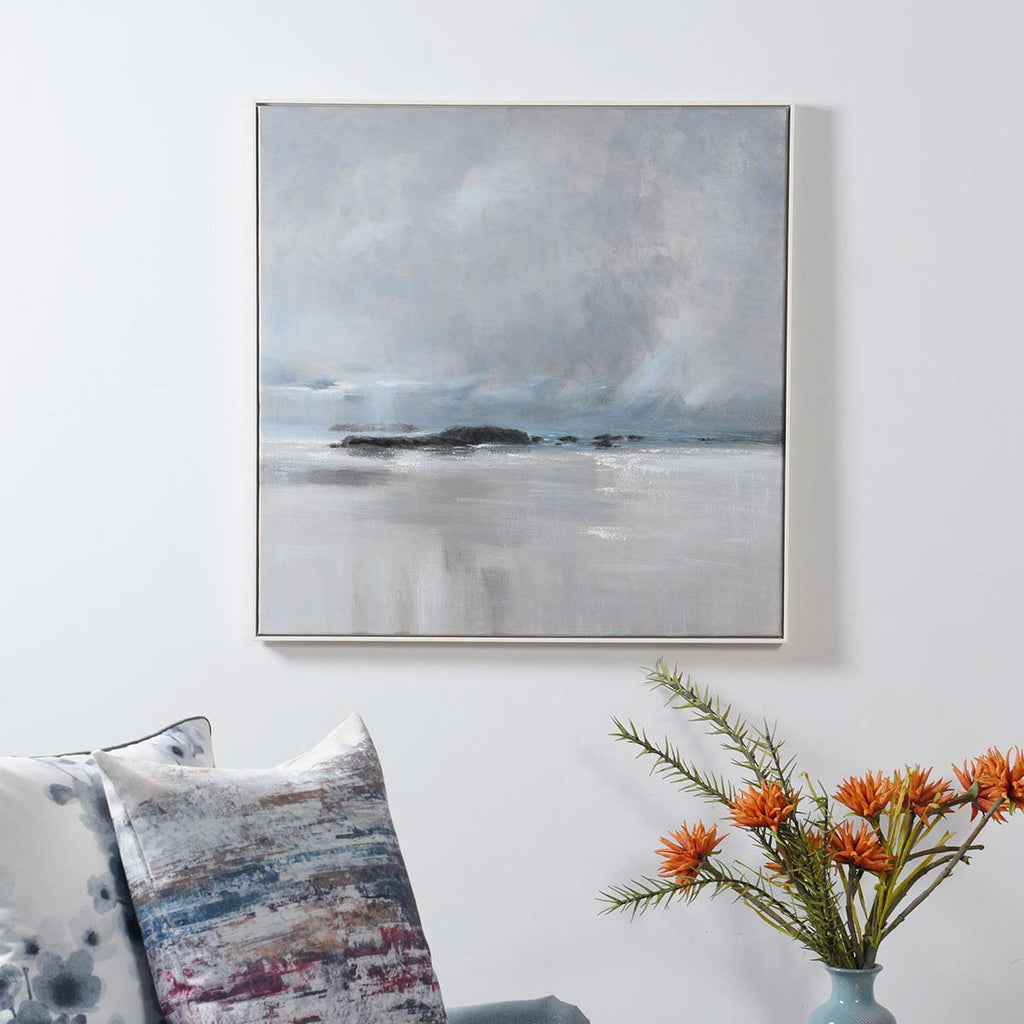 Hazy Coastal Canvas Wall Art
