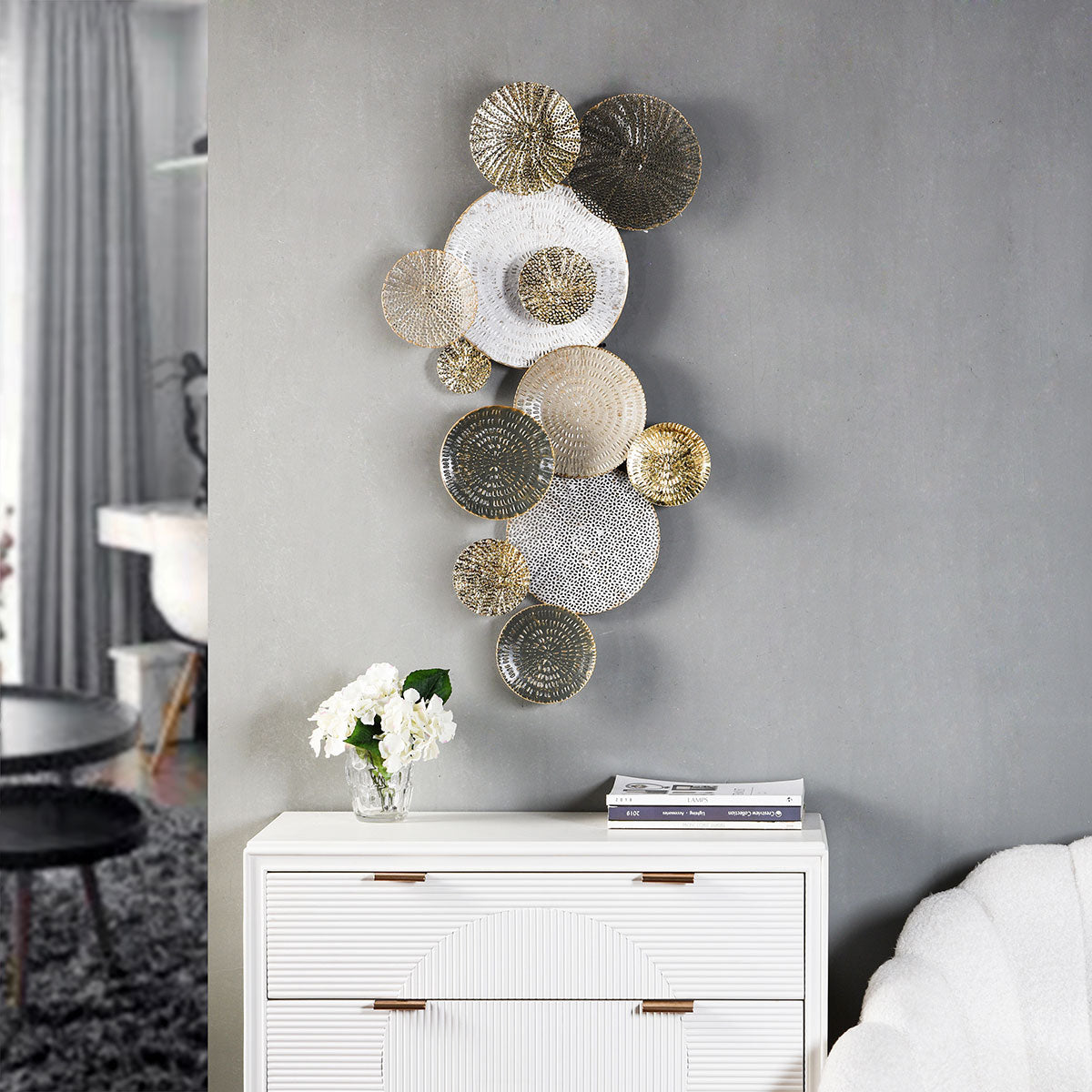 Nubian Lilies Metal Wall Art