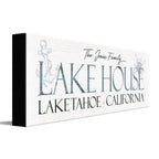 Family Lake House Personalized Wall Art