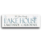 Family Lake House Personalized Wall Art