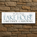Family Lake House Personalized Wall Art