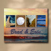Coastal Love Personalized Wall Art