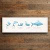 Shark Family Personalized Wall Art