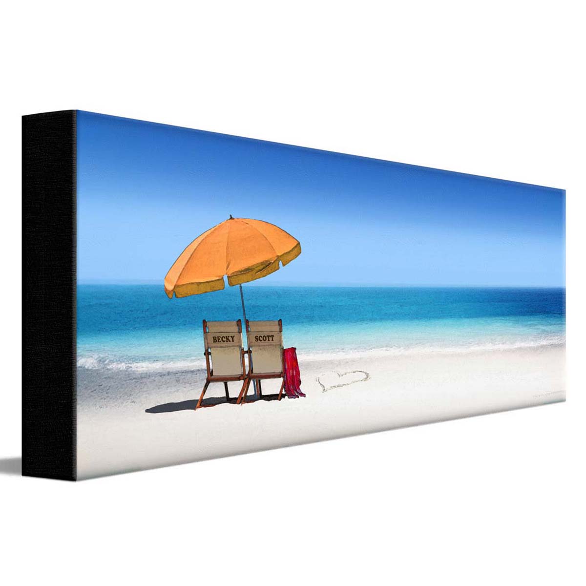 Beach Love Personalized Wall Art