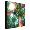 Palm Canopy Personalized Stretched Canvas Art - Large