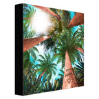 Palm Canopy Personalized Stretched Canvas Art - Small