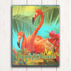 Flamingo Welcome Personalized Wall Art