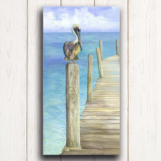 Pelican Pier Personalized Wall Art