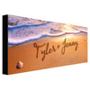 Seaside Romance Personalized Stretched Canvas - Large