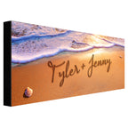 Seaside Romance Personalized Stretched Canvas - Large