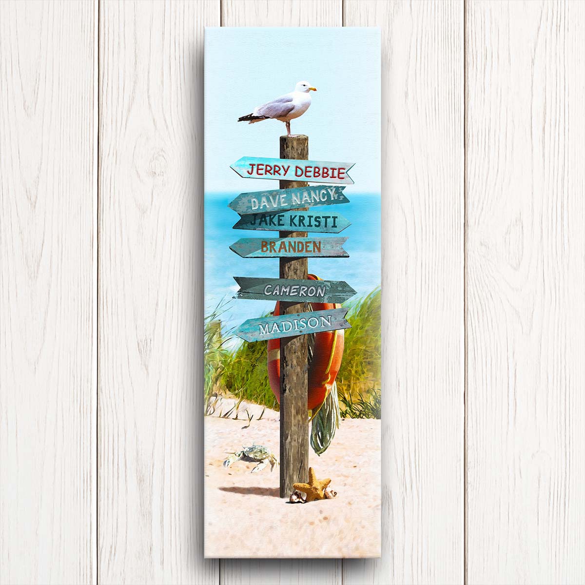 Beach Signs Personalized Wall Art