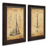 Coastal Patent Wall Art - Set of 2