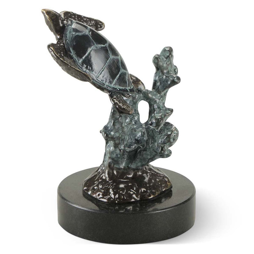 Swimming Sea Turtle Sculpture