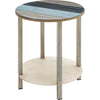 Summerton End Table with Nautical Stripes