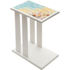 Surf & Sand Wood Side Table
