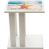 Starfish & Shells Wood Side Table