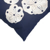 Sand Dollar Navy Pillow - 12 x 20 - OVERSTOCK