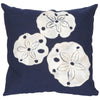 Sand Dollar Navy Pillow - 20 x 20