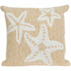 Starfish Sea Neutral Indoor/Outdoor Pillow - OVERSTOCK