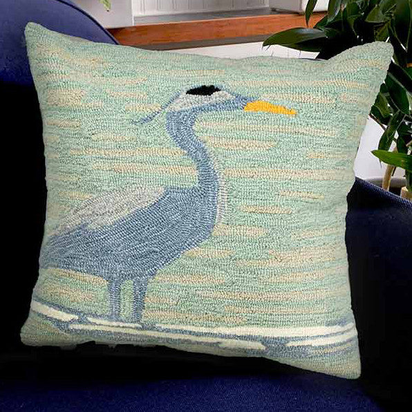 Heron Stance Accent Pillow - OUT OF STOCK UNTIL 10/12/2026